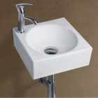 Lave mains carré céramique blanc - 29x29 cm - like