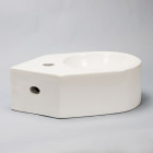 Lave main d'angle rond - céramique - 42x27 cm - style