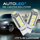 Feux de position seul +75% luminosité - ampoules led t10 / w5w autoled®