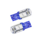 Ampoule led t10 w5w bleu / 9 leds / ampoule led bleu voiture / habitacle autoled®