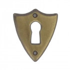 Entrée de meuble ecusson rustique vieux bronze lot de 2