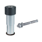 Butée de porte en caoutchouc réglable LOCINOX