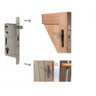 Serrure à encastrer pour portail en bois locinox