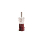 Brosse pinceau sur tige fil nylon pour décapage doux bois/métal D. 20 mm - Q. 6 x 17 mm - Gr. 80 - LEMAN - 120.021V