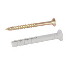 Lot de 10 chevilles à frapper - 5 x 40 mm