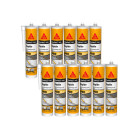 Lot de 12 mastics colles sika sikaflex 143 rapide - blanc - 290ml