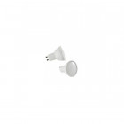 Lot de 2 spots led gu10 3 watt (eq. 30 watt) - 110° - couleur - blanc chaud 3000°k