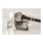 Lot de 2 supports à clipser mobois clipvit translucide façade chrome - 452000