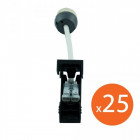 Lot de 25 douilles gu10 céramique avec connecteur automatique - norme ce