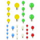 Lot de 30 ampoules led b22 pour guirlande lumineuse (5 couleurs différentes) - couleur - rgb