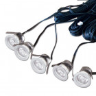 Lot de 5 spots led encastrables sol 1,8 watt IP68 - Couleur eclairage - Blanc neutre