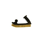 Brosse manuelle forme rabot - fil acier laitonné 0.30 mm - pour bois/métal - Décapage dur - LEMAN - 760.192