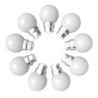 Lot de 9 ampoules blanches b22 incassables