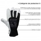 Gants de travail et de protection en cuir jersey t.10 Lugo - Conditionnement au choix