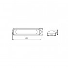 Luminaire linéaire LED 600mm - 16 watt (eq. 120 watt)  IP20 - Couleur eclairage - Blanc neutre