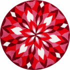 Tapis de salle de bain wings of joy rouge rond 100 cm