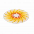 Tapis de salle de bain path of enlightenment jaune rond 80 cm