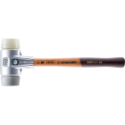 Maillets simplex, avec boîtier en aluminium et manche en bois, ø 40, tpe moyen / nylon