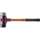 Maillets simplex, avec boîtier en fonte malléable et manche en bois, ø 40, caoutchouc chargé / métal doux