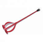 Malaxeur / mélangeur en métal peint 400 x 80 mm peinture plâtre enduit colle helloshop26 3417150