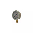 Manomètre de pression radial à bain de silicone - ø 63mm - filetage : 1/4'' bsp - pression (bar) : 0 à 10