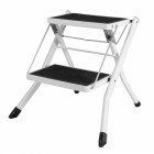 Marche pied 2 niveaux pliable escabeau acier anti-dérapant echelle max 150 kg helloshop26 3417069