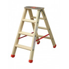 Marchepied double en bois- 3 marches - balmay bois