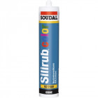 Mastics menuiserie silicone neutre silirub color, coloris gris silex, ral 7032, cartouche de 310 ml