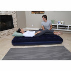 Matelas gonflable double bestway king 67004 bleu structure renforcée 203 x 182 x 22 int/ ext