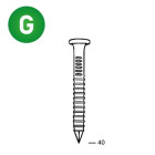 2000 Coils 41 x 40 annelées galva - MAX4140G