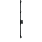 Cremone fonctionnelle 37754 fer cemente a bouton avec accessoires ref 37754