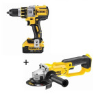 Lot Dewalt 18v : perceuse à  percussion xrp 4ah li-ion brushless