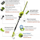 Taille haies électrique RYOBI sur perche 400 W RPT4045 - 5133001253