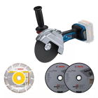 Meuleuse angulaire bosch gwx 18v-15 professional - sans batterie, ni chargeur - 06019h6f00