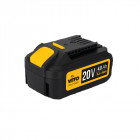 Meuleuse d'angle sans fil 20v vitopower + 2 batteries 4.0 ah + chargeur rapide