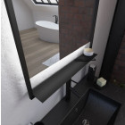 Miroir salle de bain LED auto-éclairant 60x80cm laqué noir mat - FRAMED MIRROR LED Aurlane - LAV549