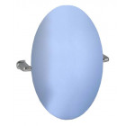 Miroir mural ovale inclinable fixation abs chromé