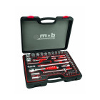 Mob -coffret clé à douille/cliquet 1/4" et 1/2" 59 pièces (import allemagne)