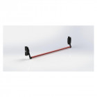 Anti-panique modèle modulo cross 1 point avec barre d'appui noir 950mm