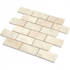 Mosaïque travertin - beige adouci - barrettes