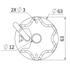 Moteur filaire ø 45 mm pour volet roulant 60 kg - 30 nm