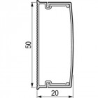 Moulure kéva 50x20 mm 1 compartiment longueur 2 mètres