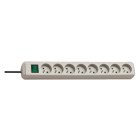 Multiprise Eco-line 6 prises avec interrupteur Argent 1,5m BRENNENSTUHL 1159451516