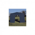 Mur tonnelle de jardin 3 x 3 avec porte bleue