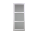 Porte coulissante modèle "kenya" blanc largeur 83   avec systeme galandage