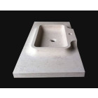 Vasque en pierre Oppio - 120 x 50 x 10 - Comptoir des Pierres - Couleur au choix