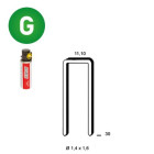 Pack Z-30 galva résinées - 3000 agrafes + 3 gaz - P6Z-301
