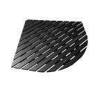 Caillebotis en bois composite gris pour cabine 1/4 de cercle - dimensions 76.2 x 76.2 x 3.2 cm Aurlane - CAI040