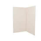 Pack 2 panneaux muraux en aluminium ivoire 120x210 cm + profilés finition et angle chrome Aurlane - PACP303