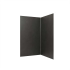 Pack 2 panneaux muraux pierre adoise 120+90x210 cm + profilés finition et angle chrome Aurlane - PACP309